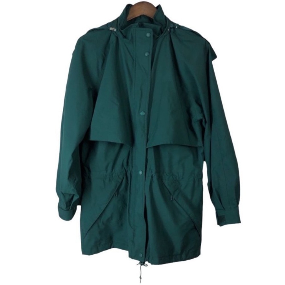 Eddie Bauer Vintage Green Gore Tex Lightweight Rain Jacket size Medium